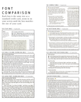 Font comparison chart for different Bible translations on a white background