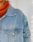 What a Friend In Jesus Denim Jacket