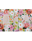 Floral notebook with colorful designs on a white background