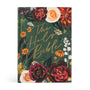 Floral design book cover with 'The Holy Bible' text on a white background