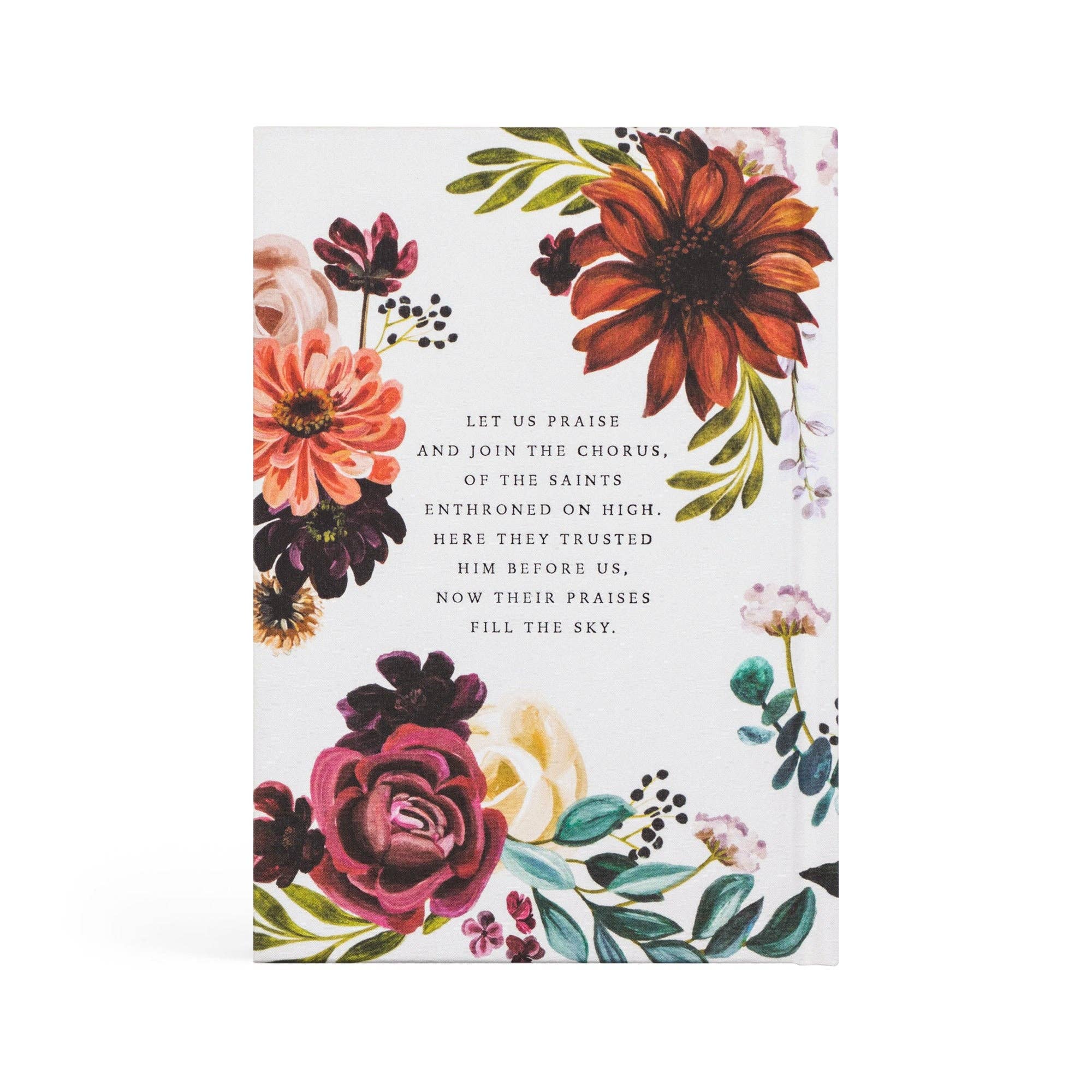 Floral design with text on a white background