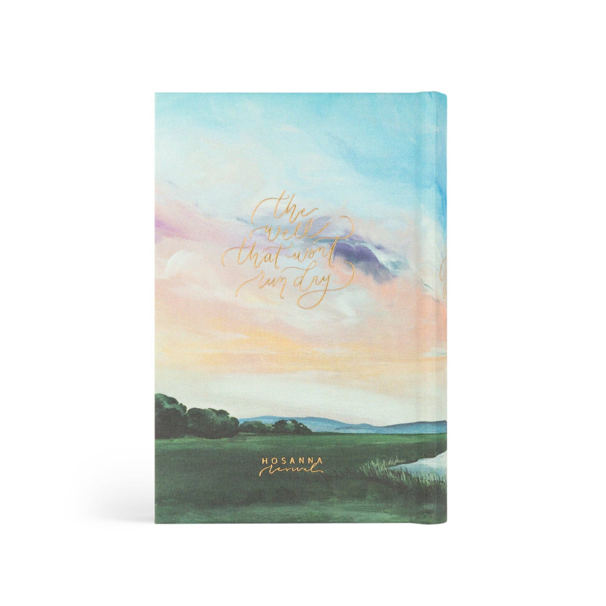 Notebook with a scenic cover design and 'Nasanna' branding on a white background