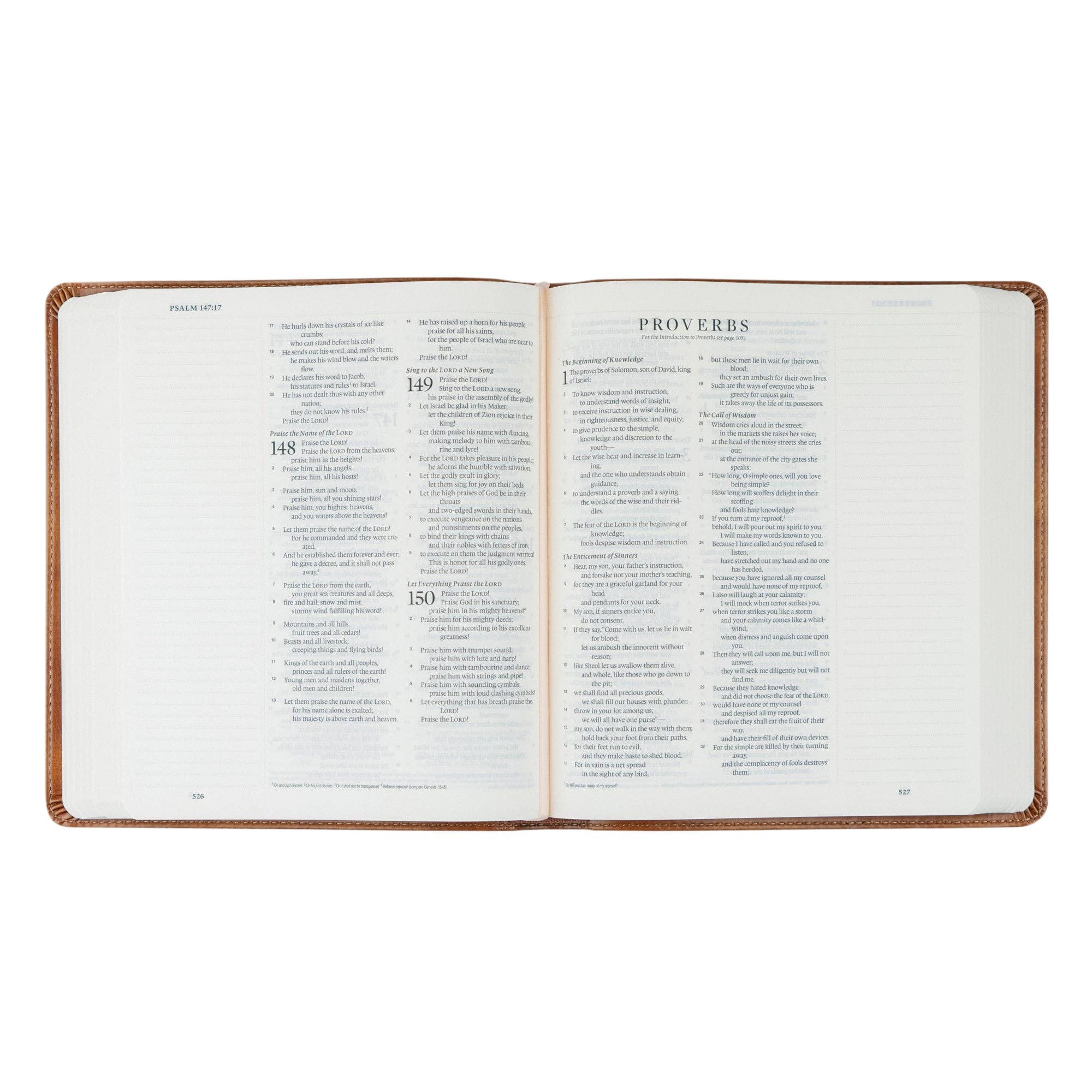 Open book with visible text on a white background