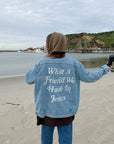What a Friend In Jesus Denim Jacket